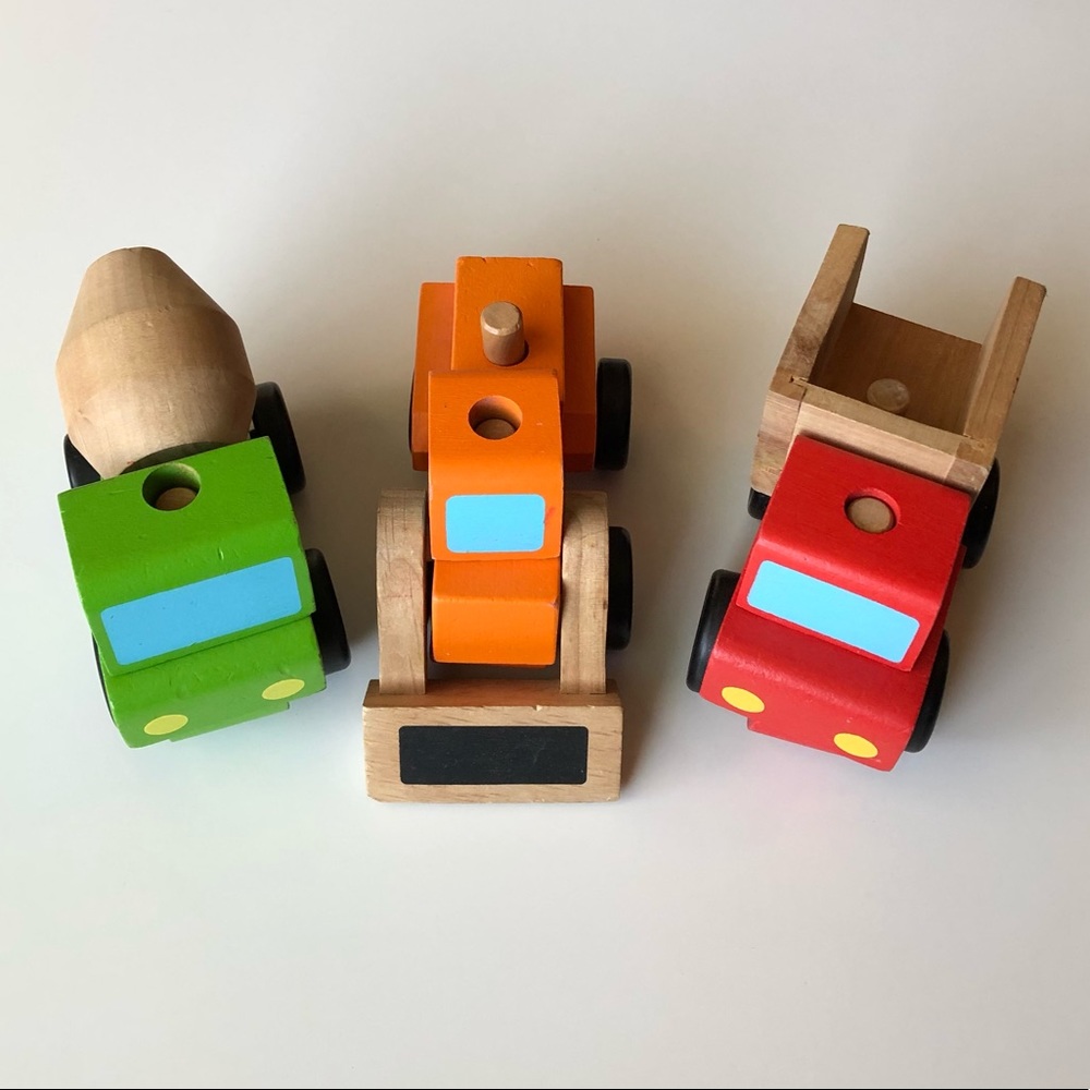 Adorable Melissa and Doug Stacking Trucks